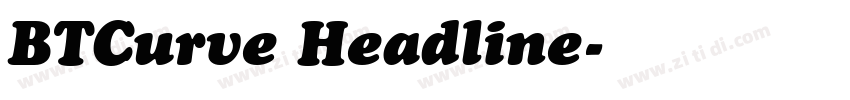 BTCurve Headline字体转换